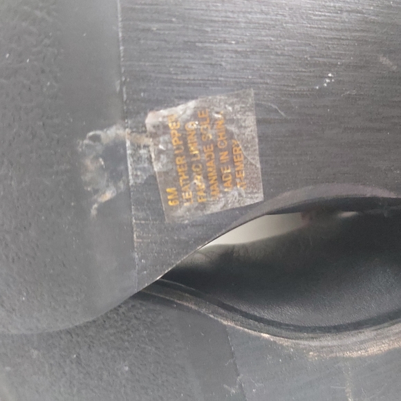 Arturo Chiang Black Leather Tall Boots Knee High Low Heel - Picture 9 of 16